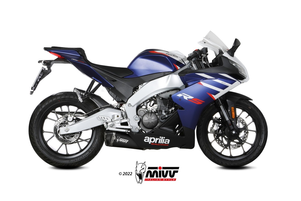 Mivv Full system 1x1 Delta Race Black Aprilia RS 125 2021-24