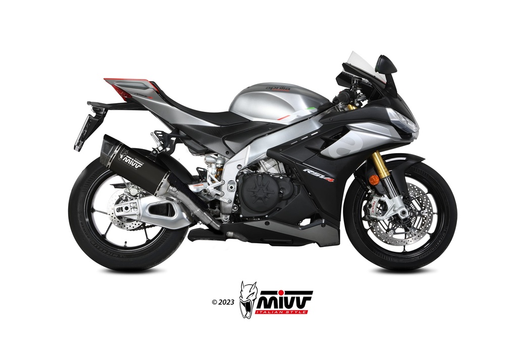 Mivv Slip-On SR-1 Black Titanium Aprilia RSV4 / Tuono V4 1100 2021-24