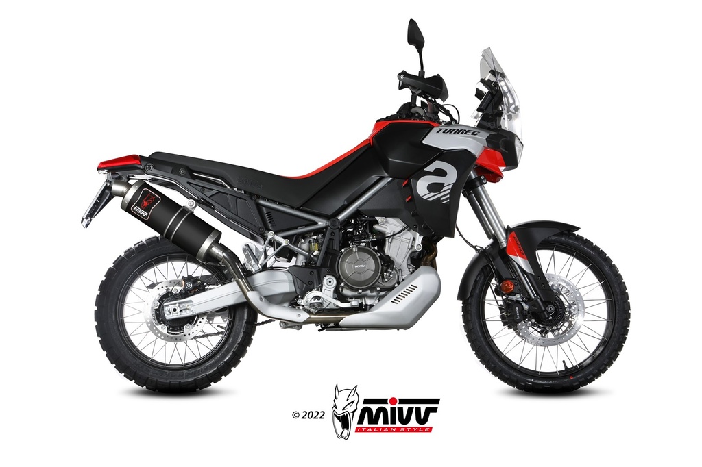 Mivv Slip-On Dakar Black Aprilia Tuareg 660 2022-24
