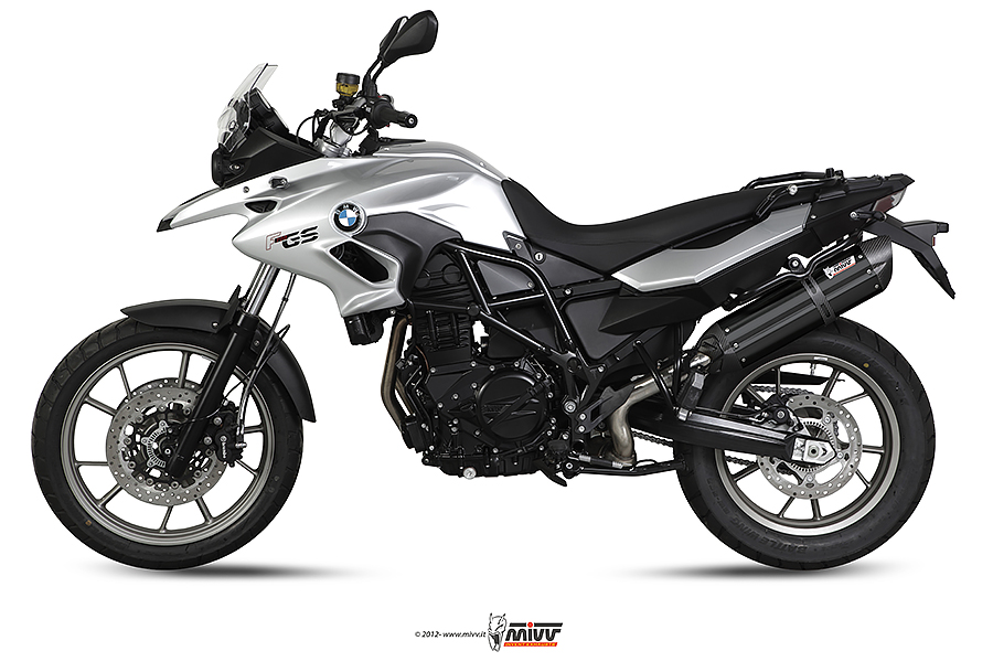 Mivv Slip-On Suono black con tapa carbono BMW F 700 GS 2012-17