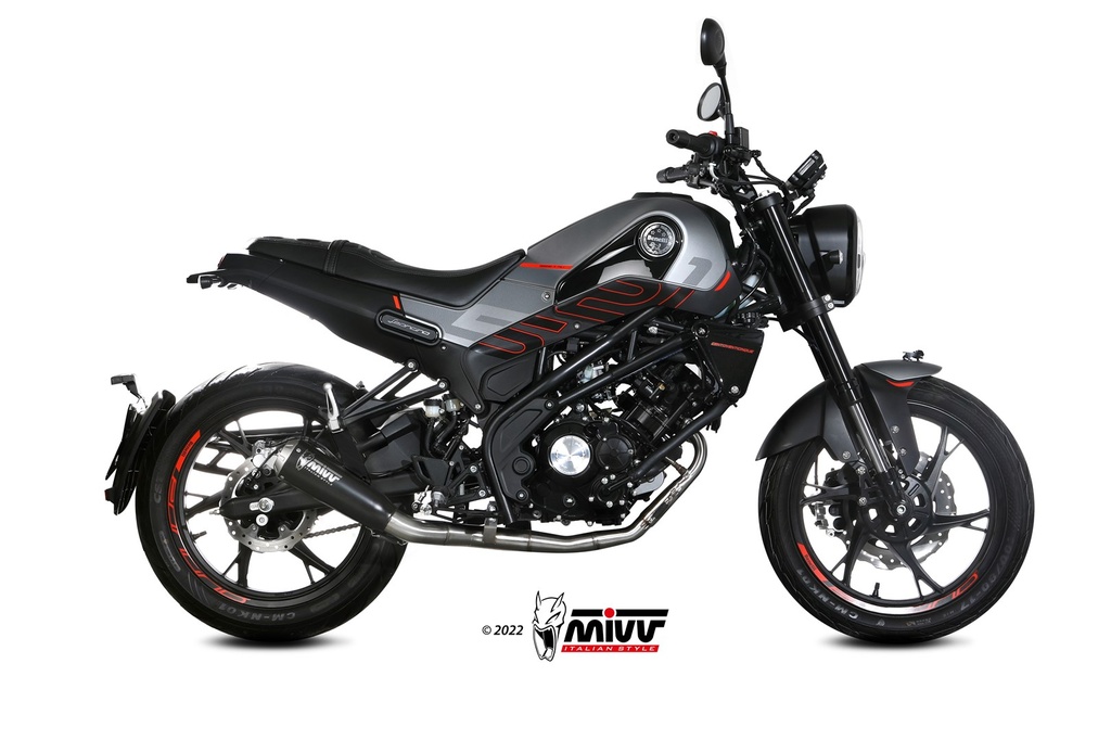 Mivv Full system 1x1 X-M1 Black Benelli Leoncino 125 2022-24