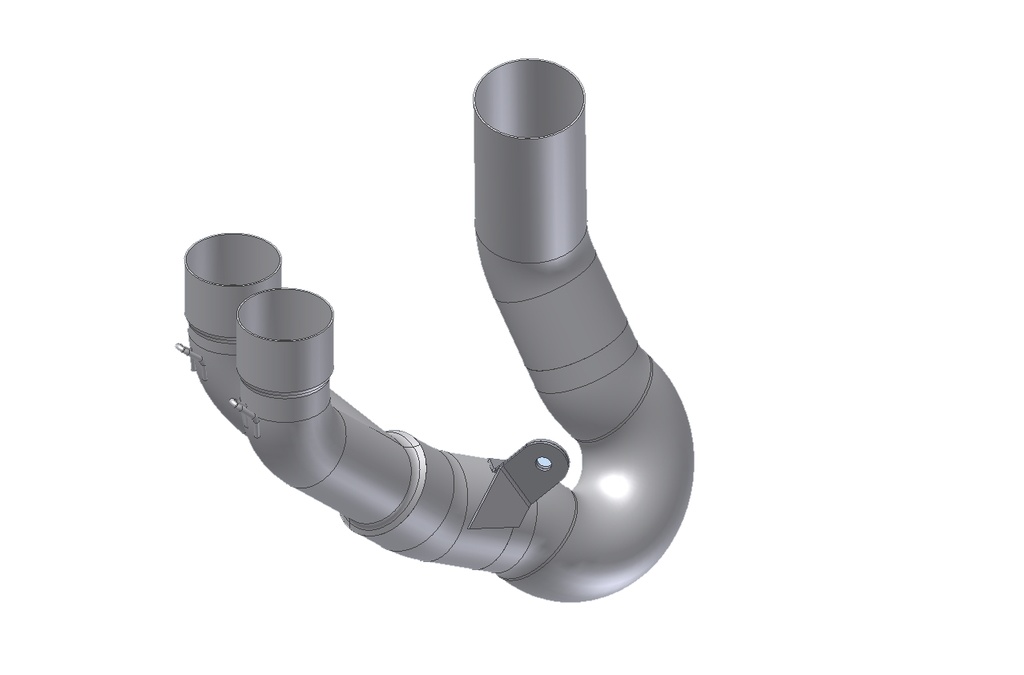 Mivv Tubo no kat (compatible con silenciadores Mivv y Original) Ducati Hypermotard 950 / SP 2019-20