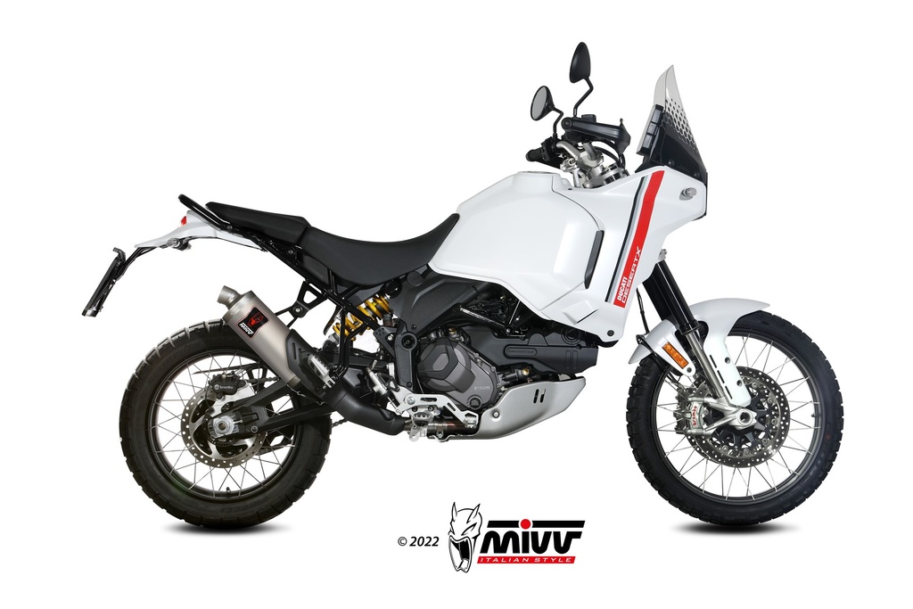 Mivv Slip-On Dakar Titanium Ducati Desert X 2022-24