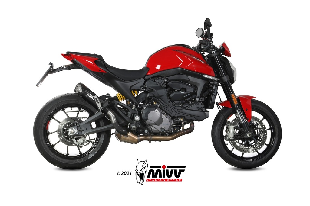 Mivv Slip-On X-M5 Black Ducati Monster 2021-24