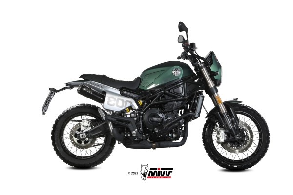 Mivv Slip-On X-M1 Black Benelli Leoncino 800 Trail 2022-24