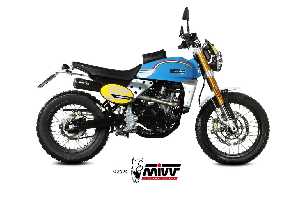 Mivv Full System 1x1 X-M1 Black FANTIC CABALLERO 500 2021-24