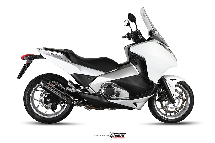Mivv Slip-On Suono black con tapa carbono Honda Integra  700/750 / NC 700/750 S / X