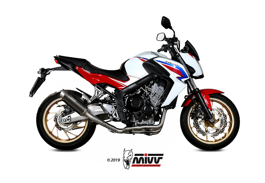 Mivv Full system 4x2x1 GP Pro black Honda CB 650 F 2014-18