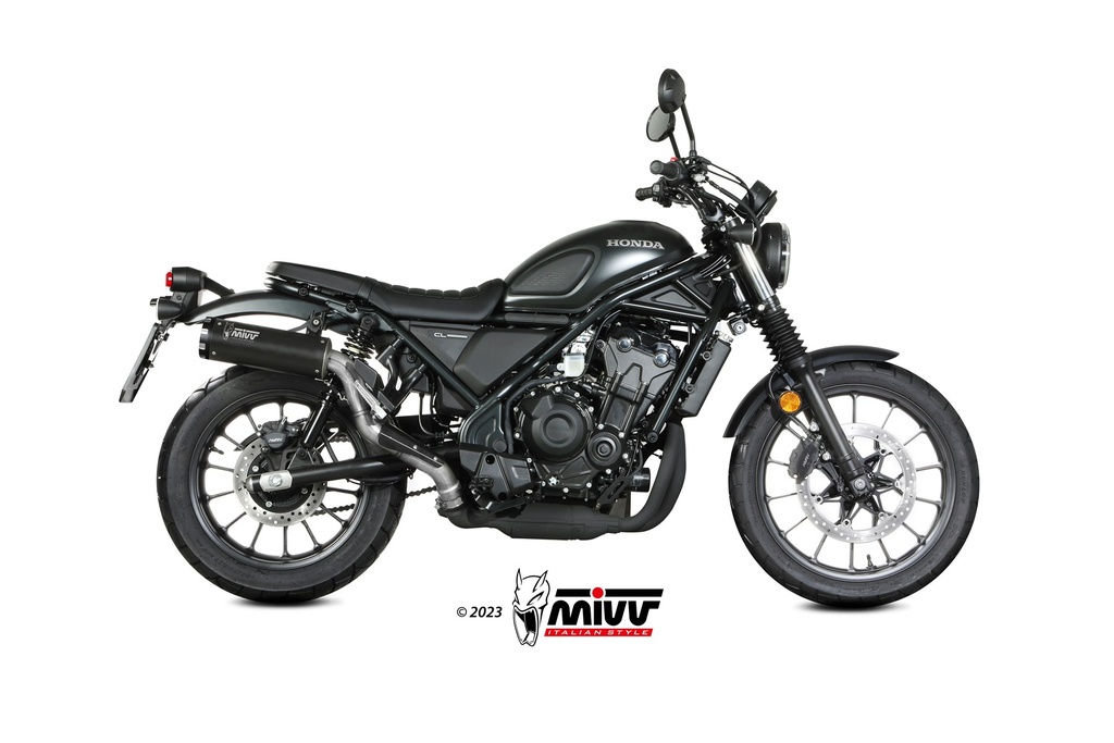 Mivv Slip-On HR-1 Black Honda CL 500 2023-24