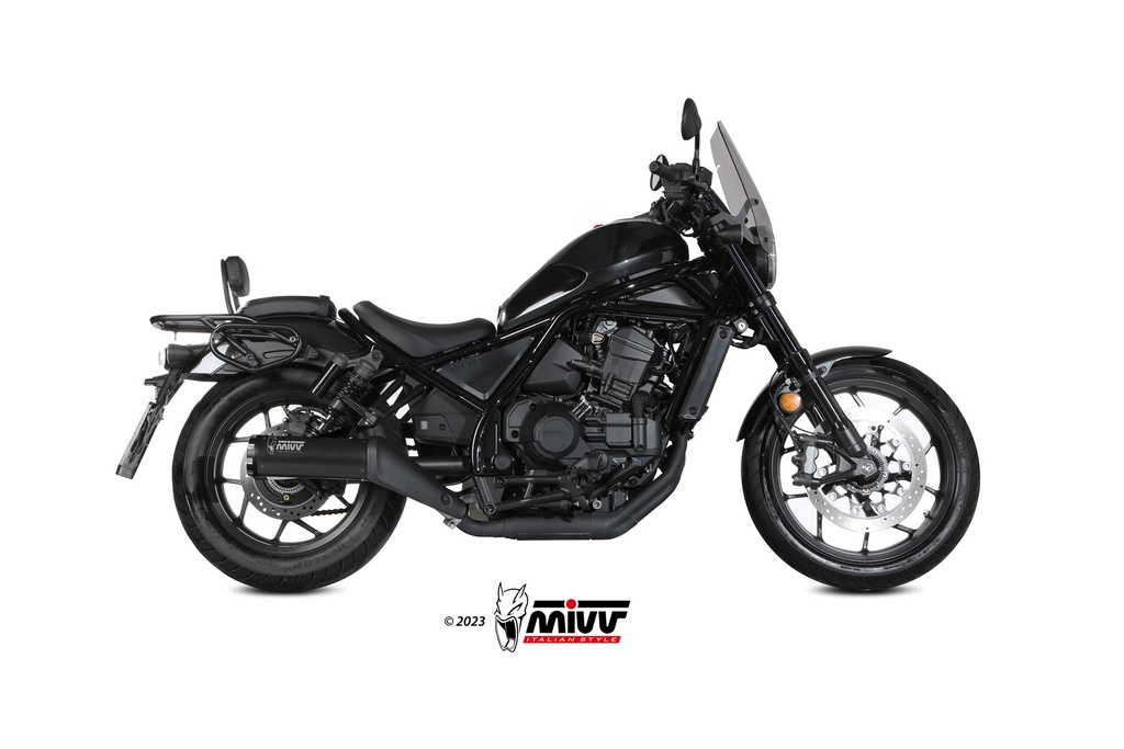 Mivv Slip-On HR-1 Black Honda CMX 1100 Rebel 2022-24