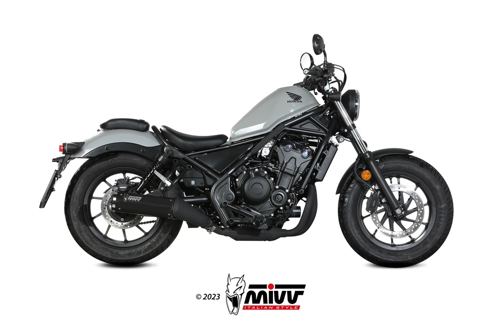 Mivv Slip-On HR-1 Black Honda CMX 500 Rebel 2022-24