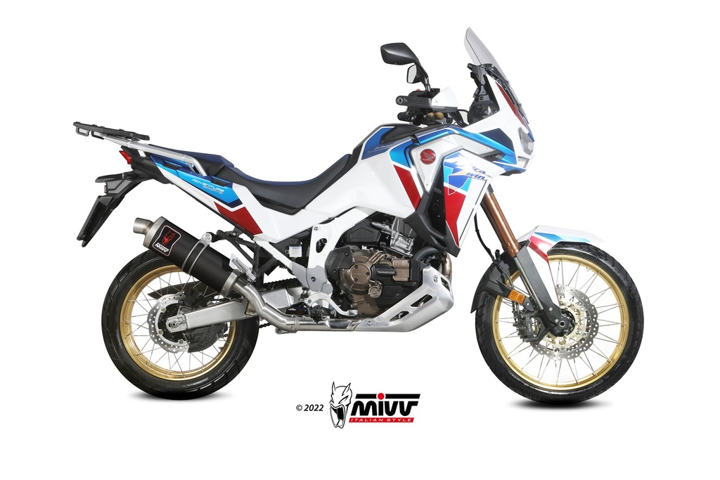 Mivv Slip-On Dakar Black Honda CRF 1100 L Africa Twin 2020-23