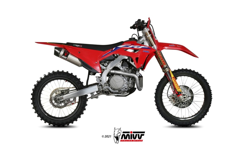 Mivv Slip-On Oval Titanium Honda CRF 450 2021-24