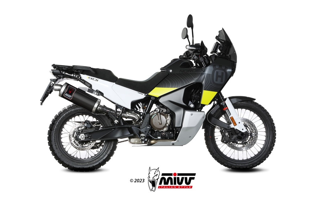 Mivv Slip-On Dakar Black Husqvarna Norden 901 2022-24