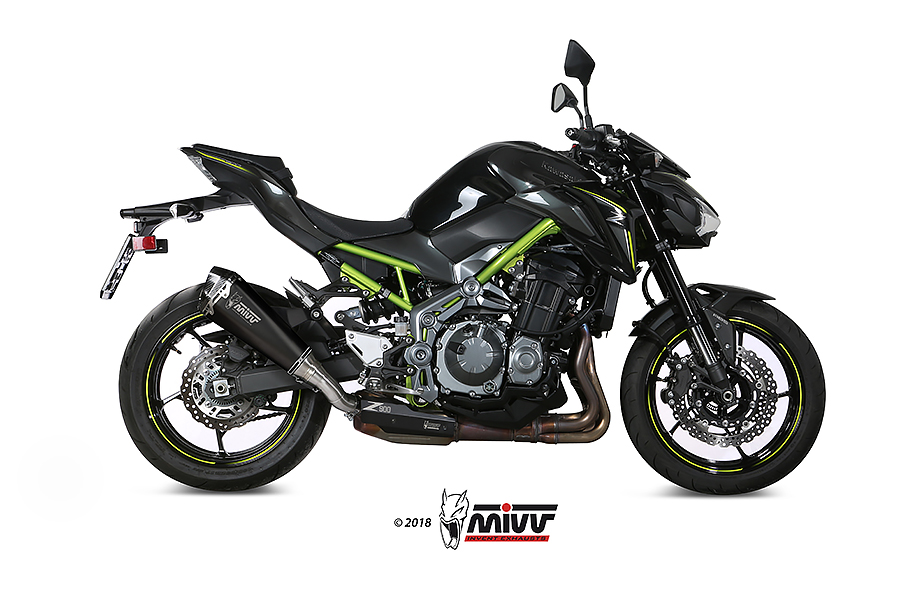 Mivv Slip-On Delta Race Black Kawasaki Z900 2017-19 / Z900 A2 (35 KW / 70 KW) 2017-24