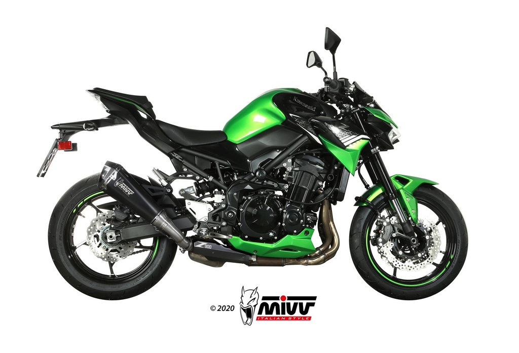 Mivv Slip-On Delta Race Black Kawasaki Z900 2020-24