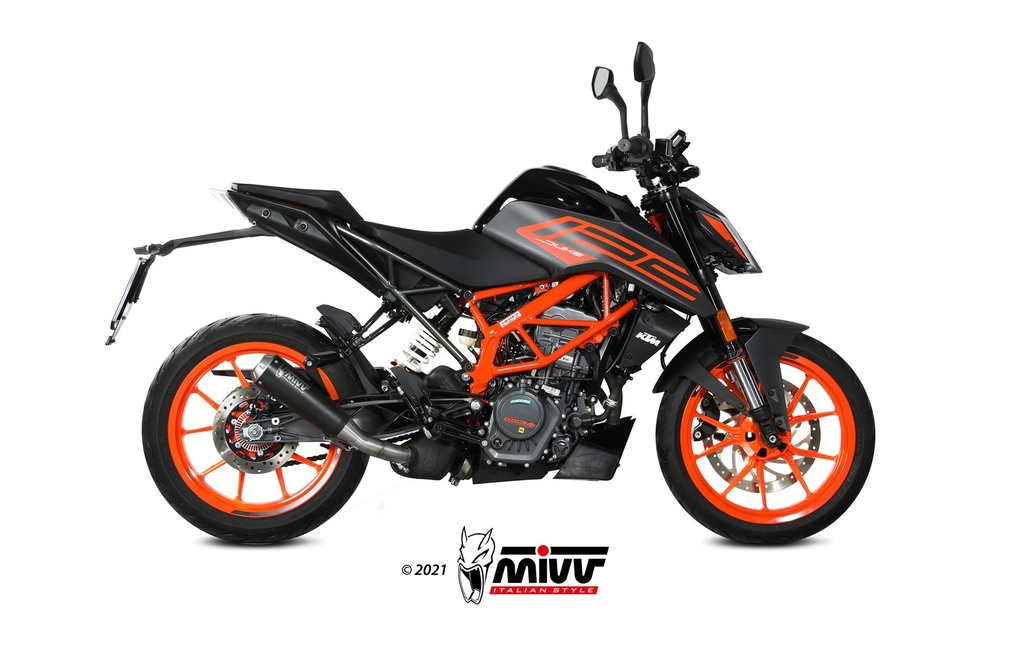 Mivv Slip-On X-M1 Black KTM 125 Duke 2021-23