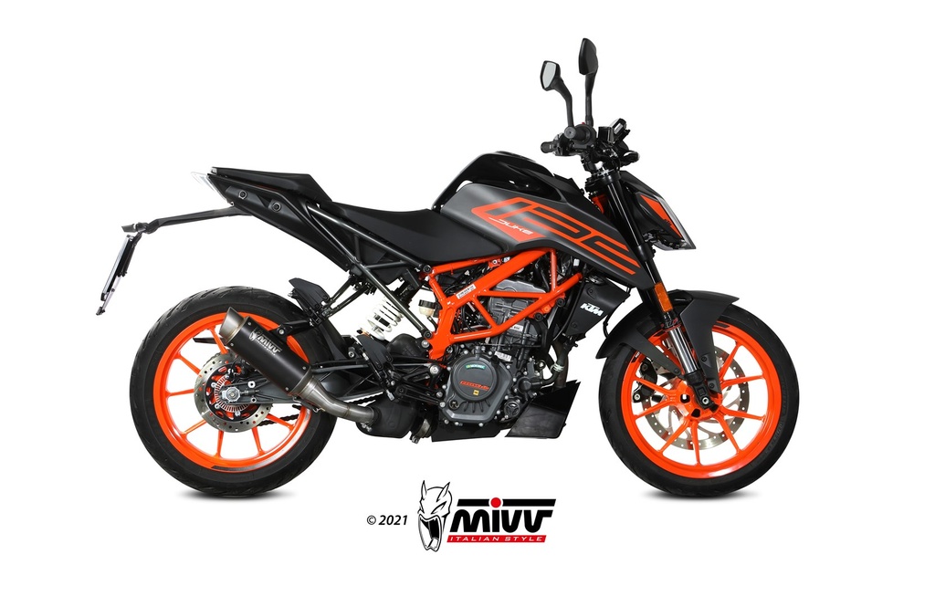 Mivv Slip-On GP Pro Black KTM 125 Duke 2021-23