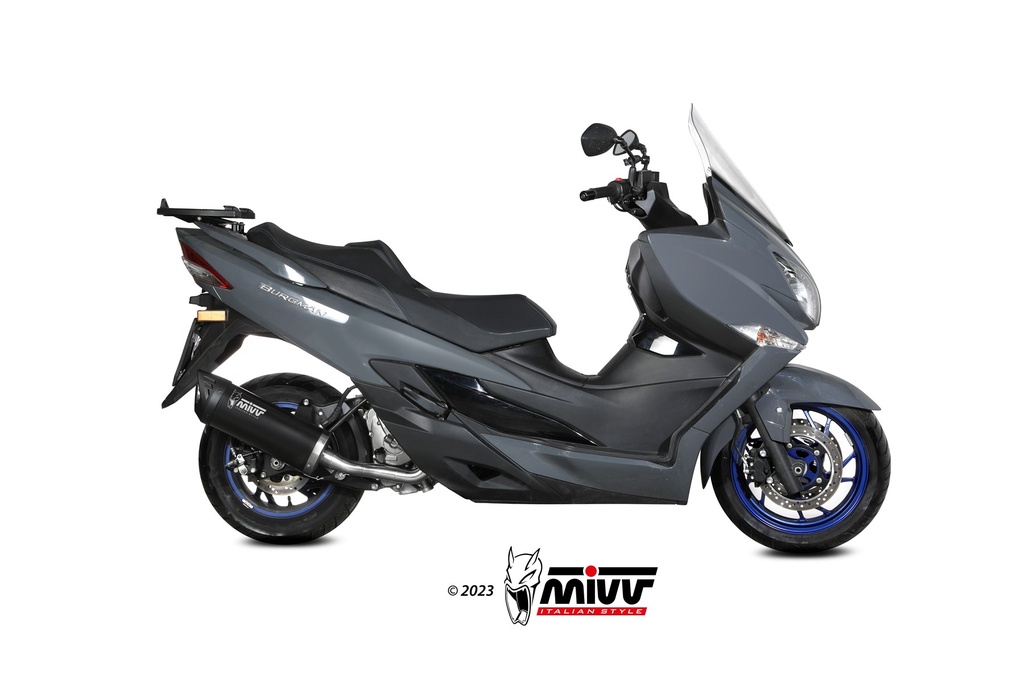 Mivv Slip-On MOVER Black Suzuki Burgman 400 2022-24