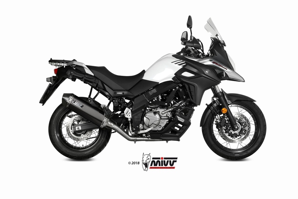 Mivv Full system 2x1 Speed edge Black Suzuki DL V-Strom 650 / XT 2017-24