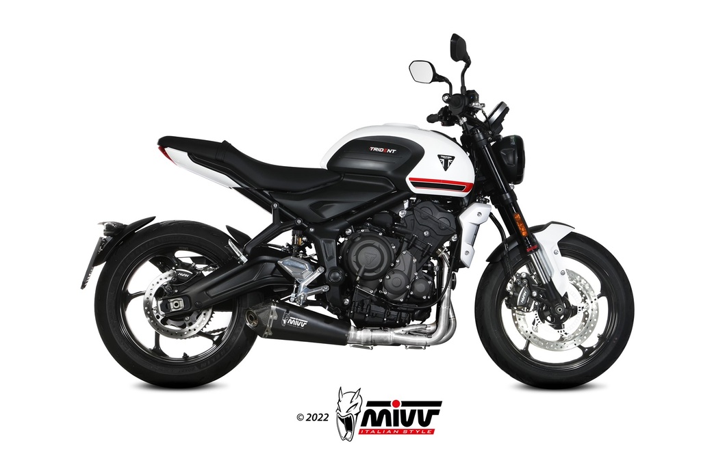 Mivv Full system 3x1 Delta Race Black Triumph Trident 660 2021-24