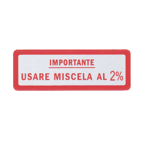 Adhesivos Importante Usar Mezcla 2% RMS Classic 610054M00R