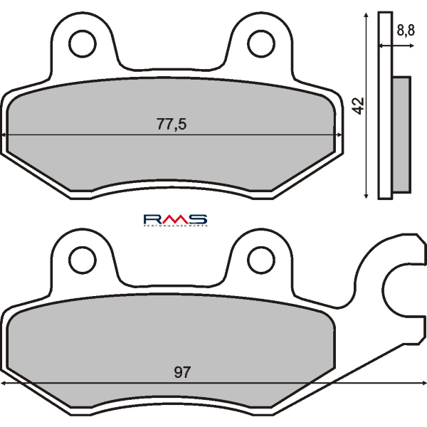 Pastillas de freno orgánicas Kymco Dink 125-150cc