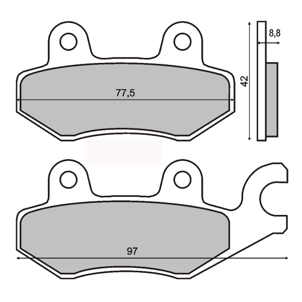 Pastillas de freno sinterizadas Kymco Dink 50cc