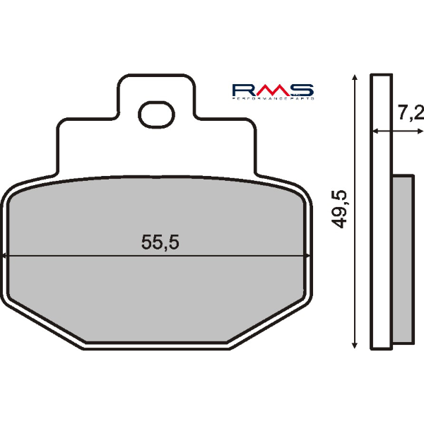 Pastillas de freno orgánicas Piaggio Hexagon 125cc