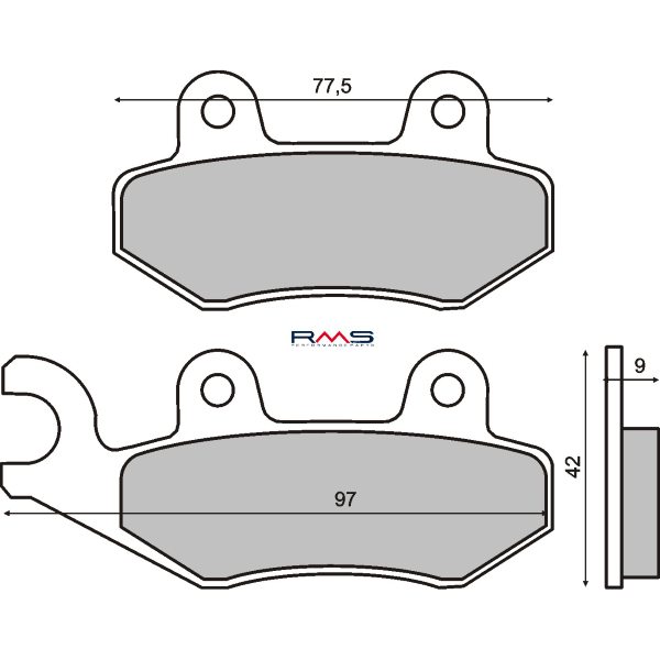 Pastillas de freno orgánicas Kymco Vitality 50cc