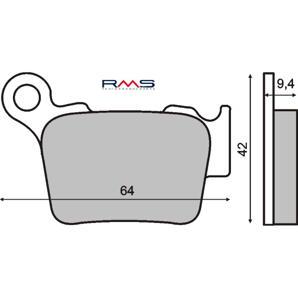Pastillas de freno orgánicas Husqvarna CR 125-250cc