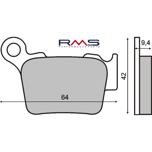 Pastillas de freno sinterizadas RMS Husqvarna WR 125-250cc