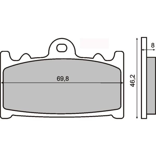 Pastillas de freno orgánicas Suzuki GSR 600