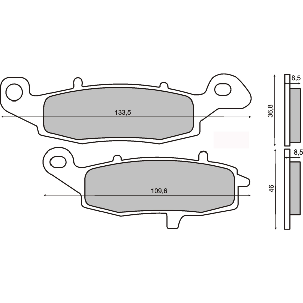 Pastillas de freno sinterizadas Kawasaki KLR 650cc