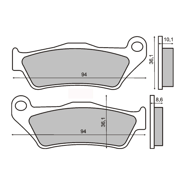 Pastillas de freno Sinterizadas Bmw R850C