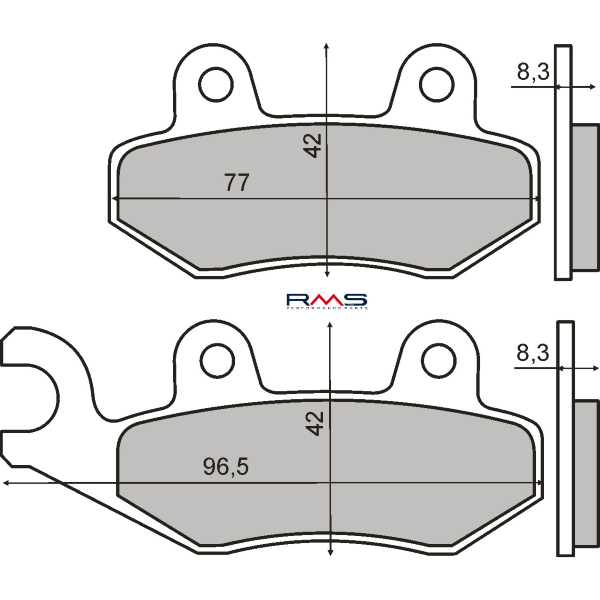 Pastillas de freno orgánicas Peugeot Geopolis 125cc / Satelis 125-250cc