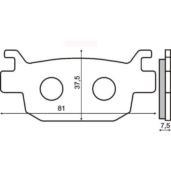 Pastillas de freno sinterizadas Honda Jazz 250cc