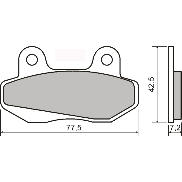 Pastillas de freno sinterizadas Honda NSR 80R