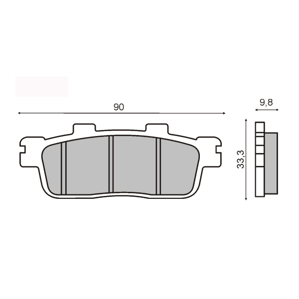Pastillas de freno orgánicas Kymco Superdink 200-300i