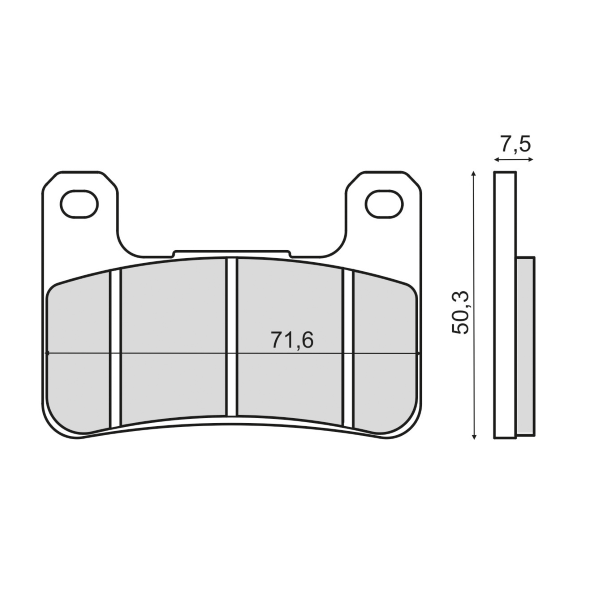 Pastillas de freno sinterizadas Kawasaki Z1000 Abs