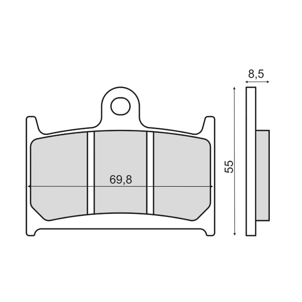 Pastillas de freno Sinterizadas Yamaha TZ 250cc