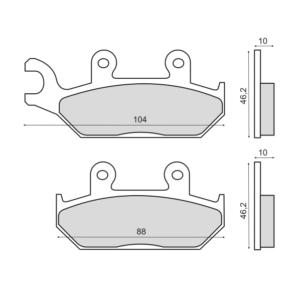Pastillas de freno Sinterizadas Yamaha XT 600