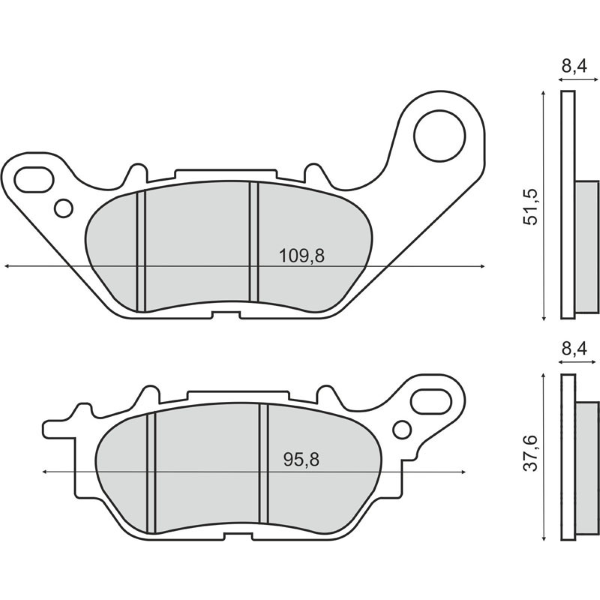 Pastillas de freno orgánicas Yamaha X-Max 300