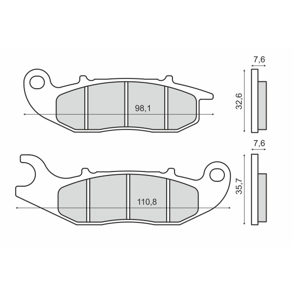 Pastillas de freno sinterizadas Honda CRF 250M