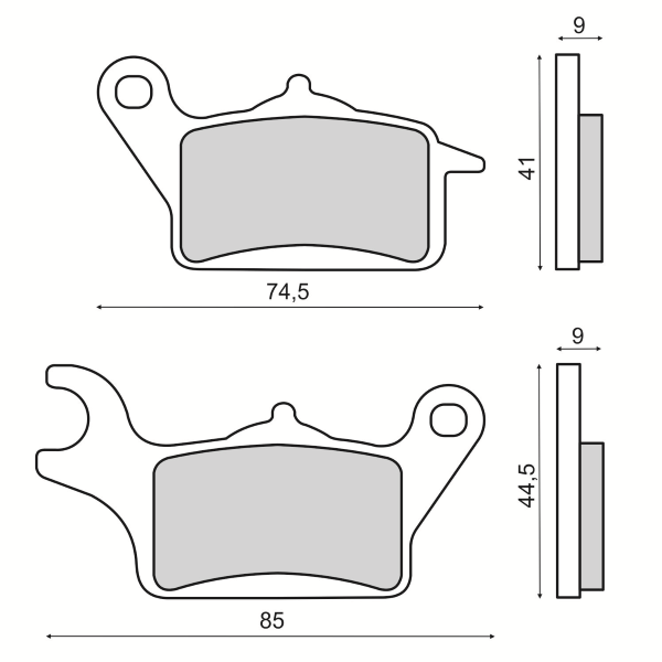 Pastillas de freno orgánicas Yamaha Tricity 125