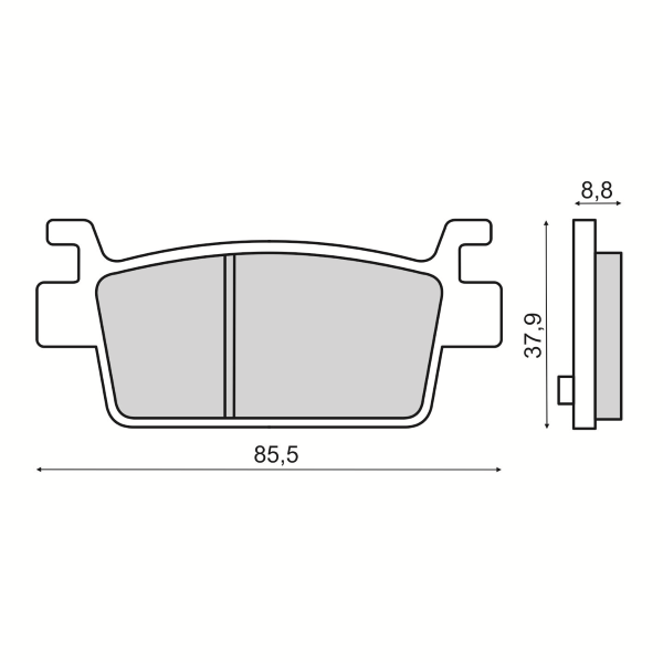 Pastillas de freno orgánicas Kymco AK550
