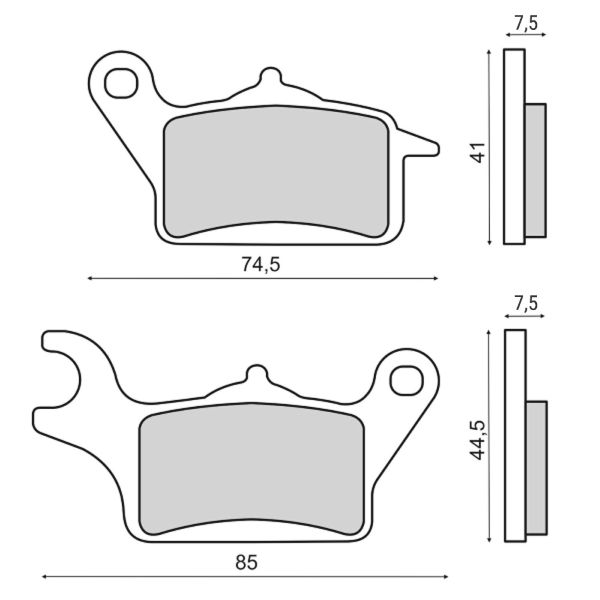 Pastillas de freno orgánicas Honda Vision 110