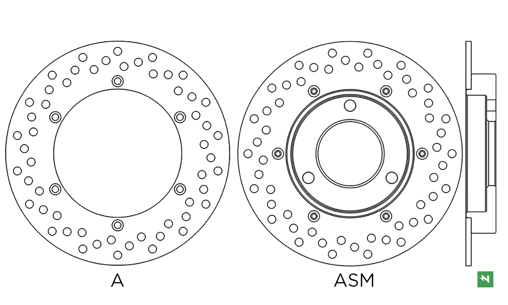 Disco de freno acero DF4085ASM