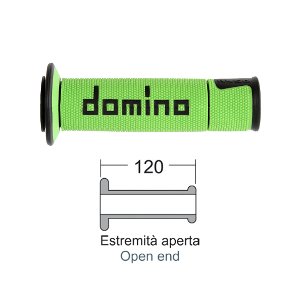 Puños DOMINO Road-Racing verde / negro
