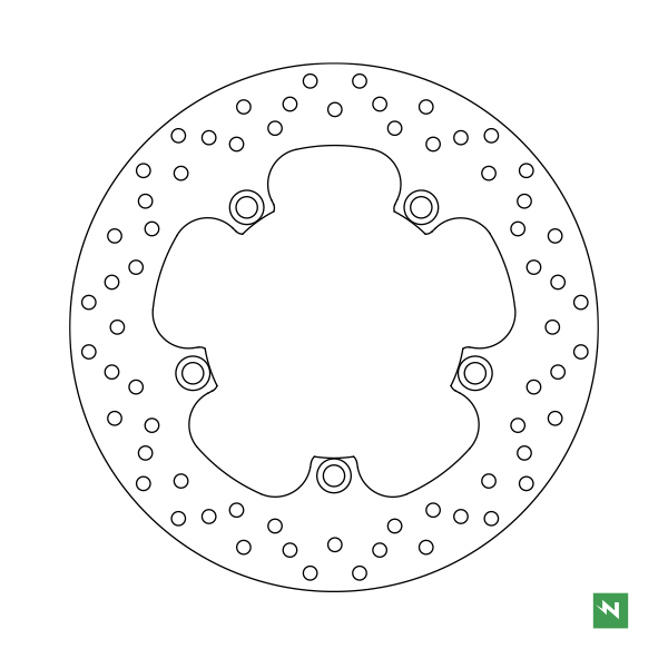 Disco de freno acero DF4137A
